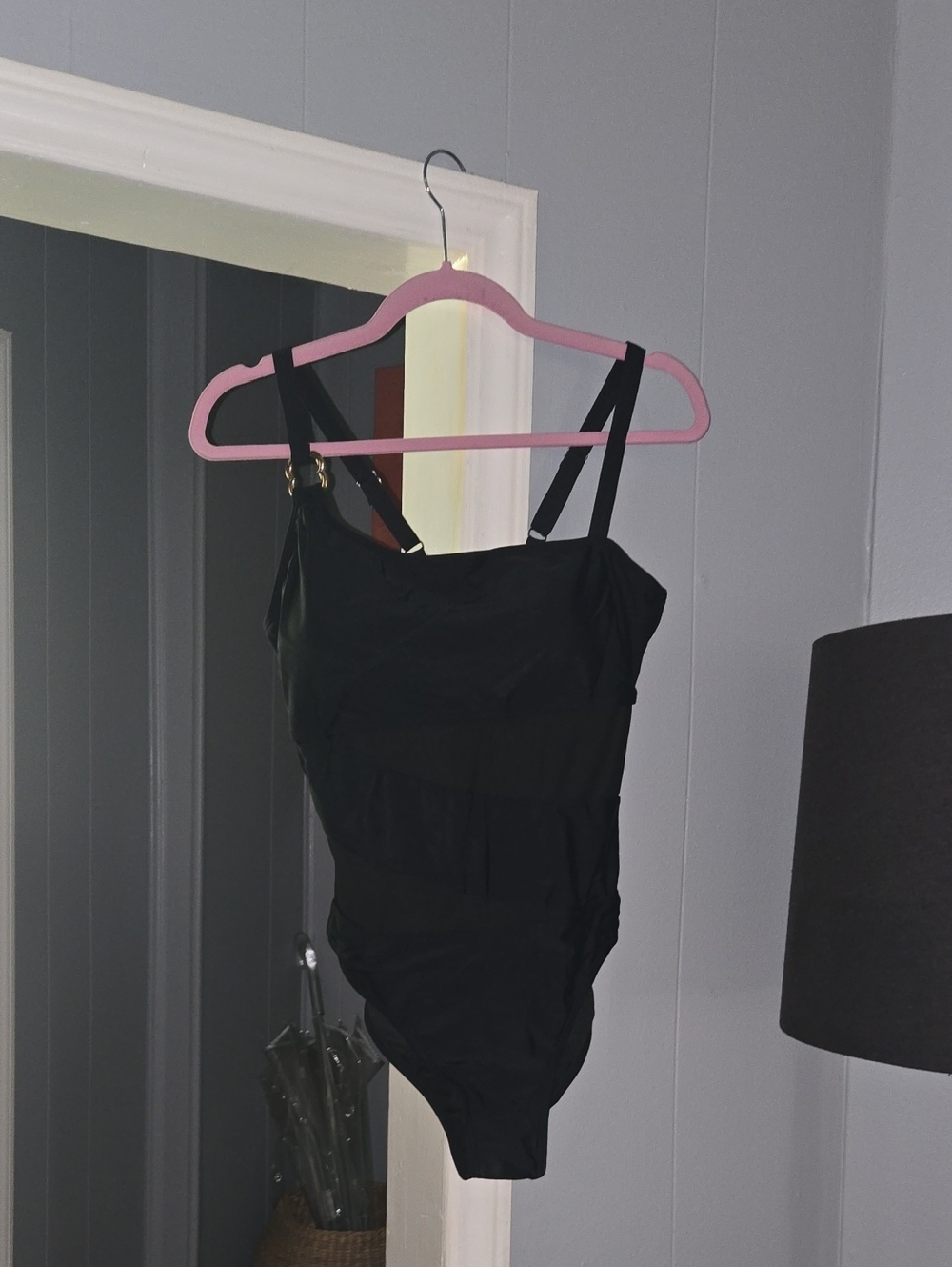 Classic Black One Piece Swimsuit